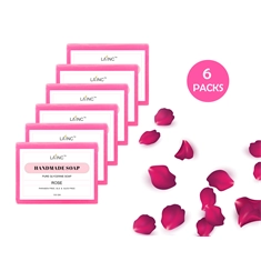 Natural Rose Soap pack of 6